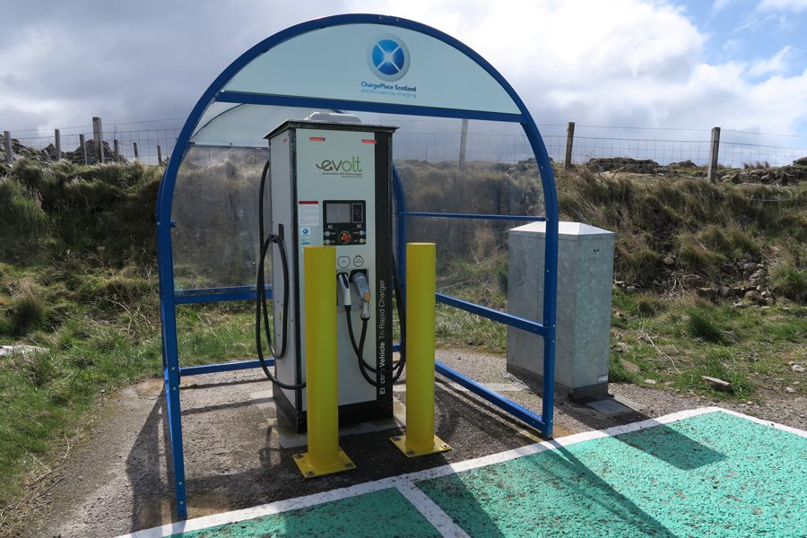 Electric Vehicle Rapid Charger in Kilchoan
