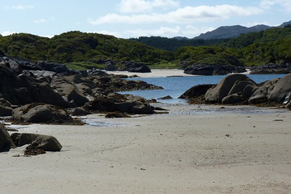 The sandy beach at Ardtoe