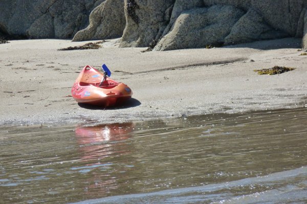 A great beach of Kayaking