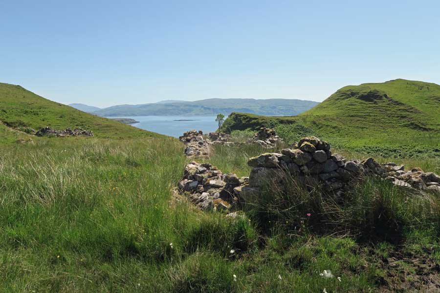 Bourblaige cleared settlment on the Ardnamurchan Peninsula