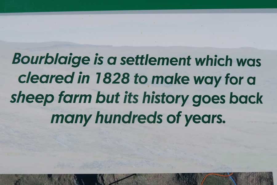 Heritage Ardnamurchan signage for Bourblaige