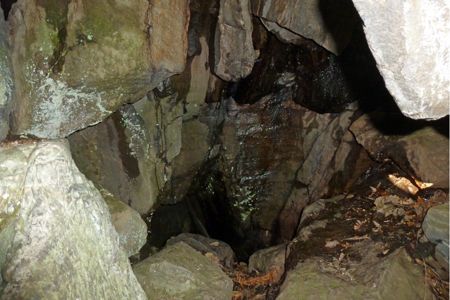 Inside Prince Charlie's cave
