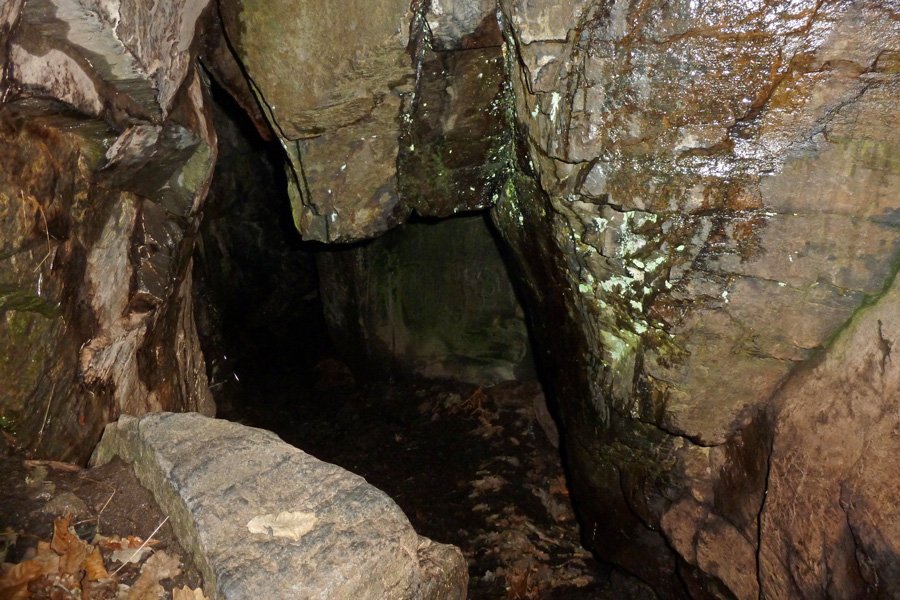 Looking out of Prince Charlie's cave