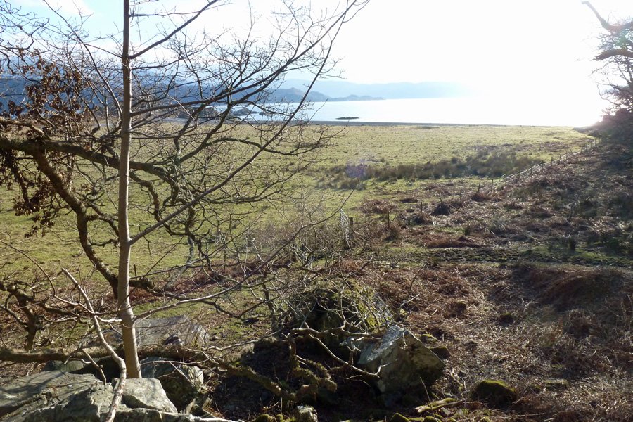 Looking towards Borrodale Beach from Prince Charlie's cave