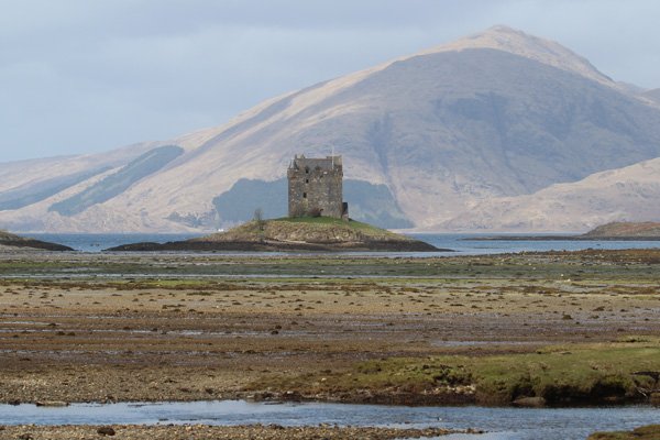 Castle Stalker from The Jubilee Bridge walk