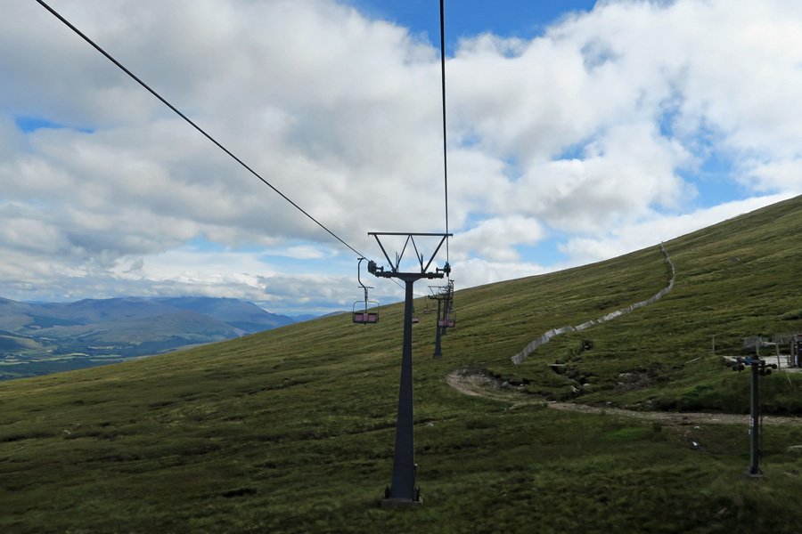 Heading off on the Great Glen scenic Chair Ride