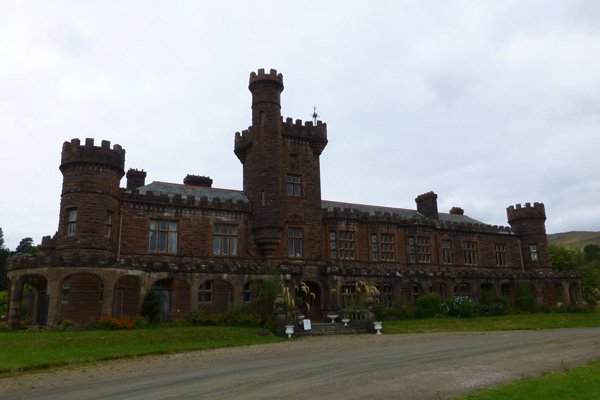 Front view and entrance to Kinloch Castle