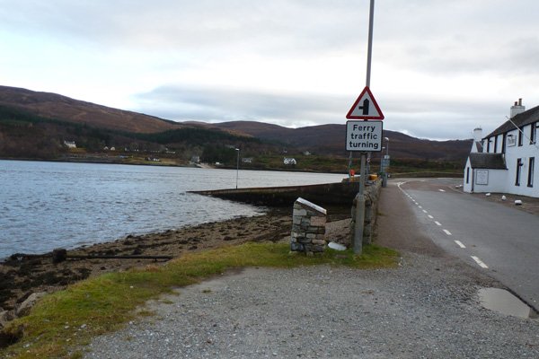 Board 16 is in a layby just North of The Corran Ferry terminal