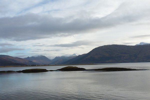 Looking towards Glen Coe Caldera