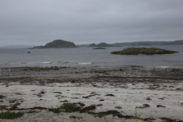 Looking out onto islands on Loch Ailort