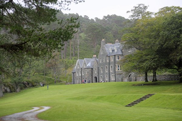 The formal lawn infront of Roshven House