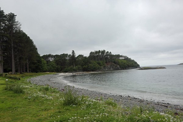 The beach infront of Roshven House