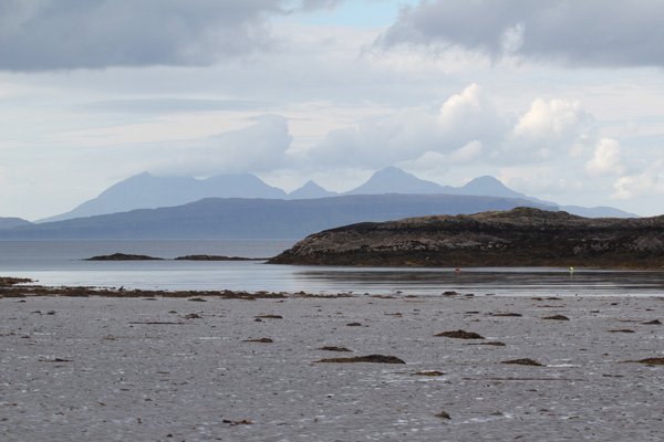 A misty day looking out to The Small Isles