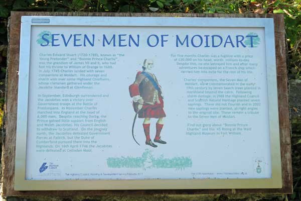 The Seven Men of Moidart Interpreation board - September 2017