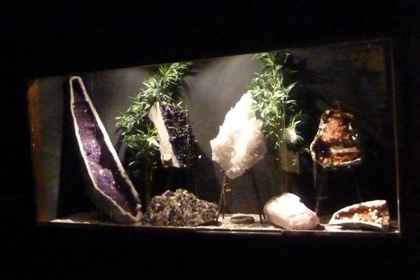 A display of geodes