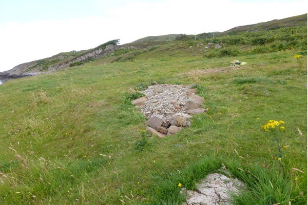 The Viking Boat Burial site at Swordle Bay
