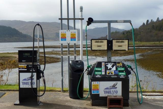 The Filling station at Strontian in Sunart