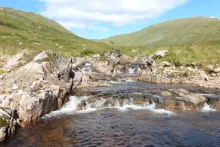 Abhainn Ghardail just above the hydro intake