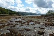 Loch Sunart at low tide at The Bay of Flies
