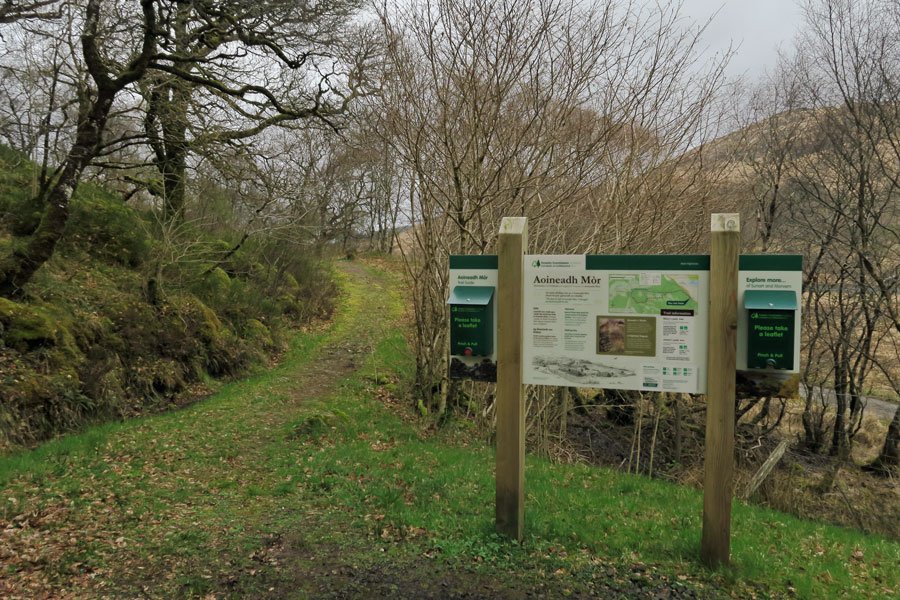 Aoineadh Mor - Interpretation board in carpark