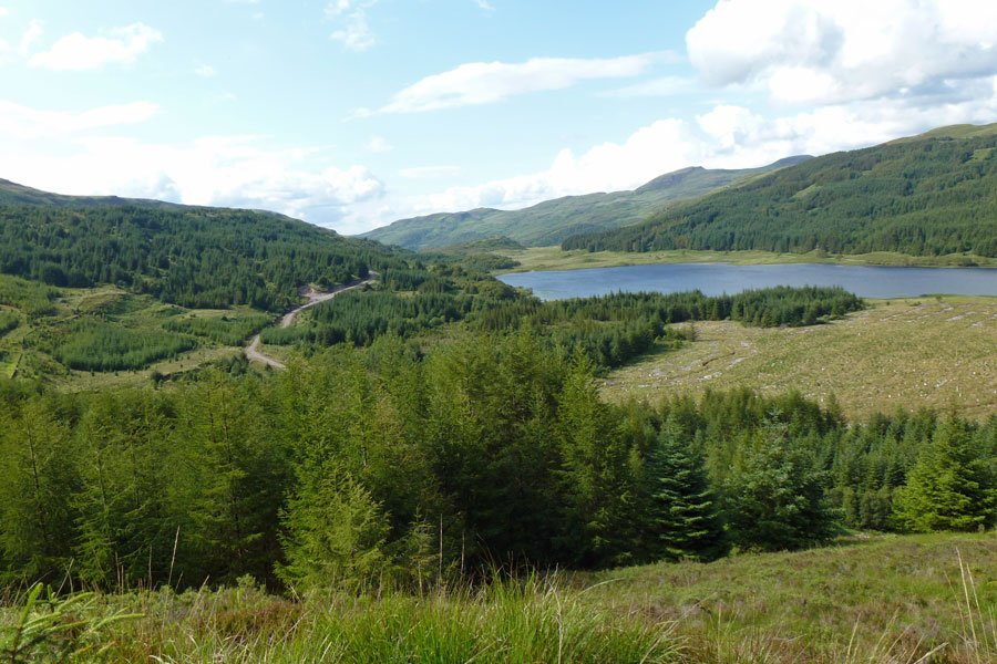 Aoineadh Mor - View to Loch Doire nam Mart in Summer