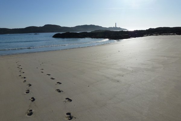 Footprints in the sand