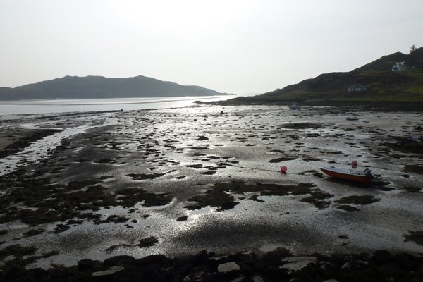 The beach near the start of the walk