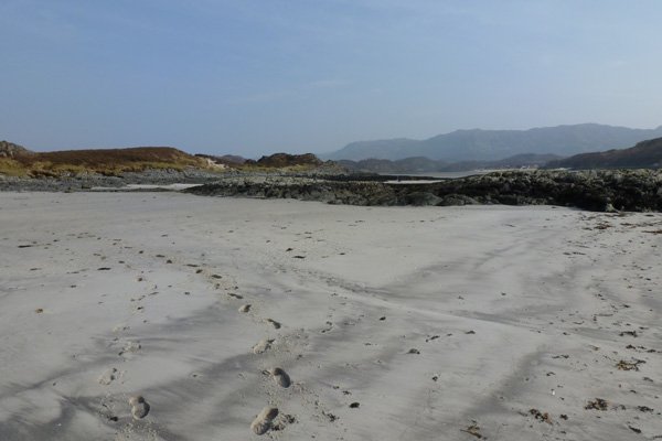 The sand can be a little soft