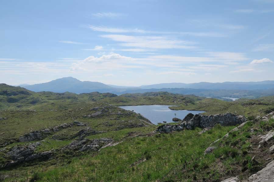 The view for the slopes of Cruach nam Meann 