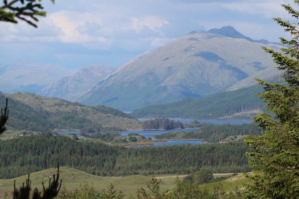 Fine views of Ben Resipole and Loch Shiel towards the end of the track