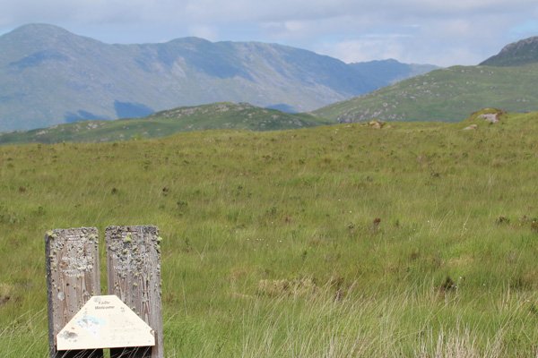 The old Claish Moss SNH interpretation board