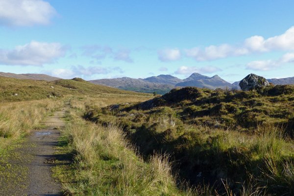 Walking on the track towards Scotstown