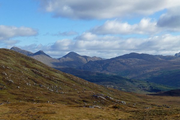 Great views over the hills of Sunart on The Corrantee lead mine walk