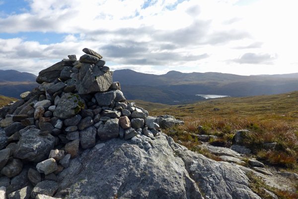 Great views from the cairns over Sunart and Ardgour