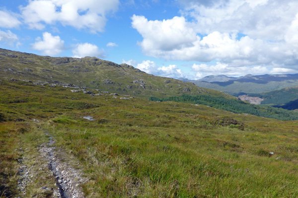 Continue along the path towards the lead mines and Polloch