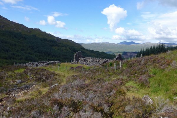 Deserted building above the Corrantee lead mines