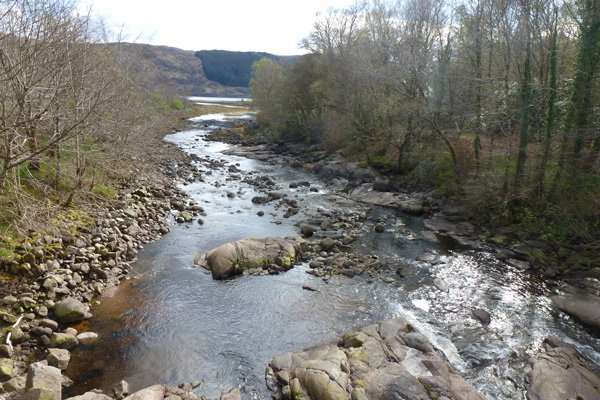 The Strontian River flows into Loch Sunart