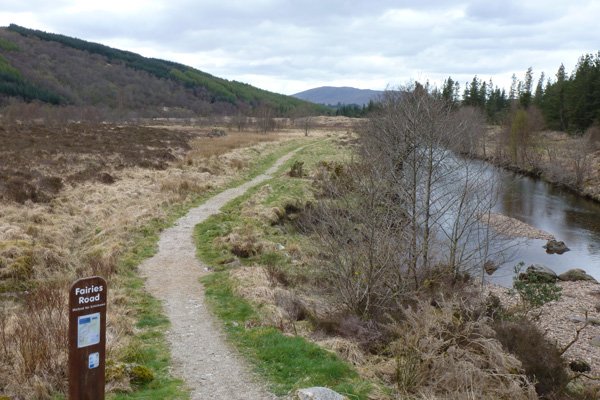 The start (or end) of the Fairies Road at Ariundle