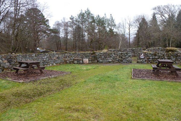 The picnic site at Fassfern
