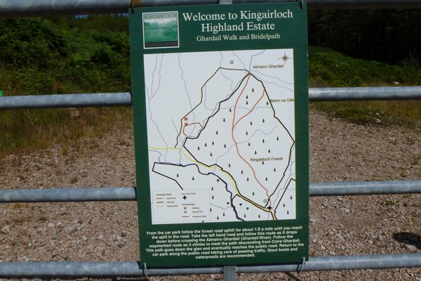 The Ghardail Walk is on the Kingairloch Estate