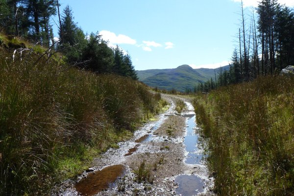 Looking back toward the hills of Morvern