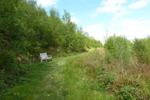 Welcome bench on route