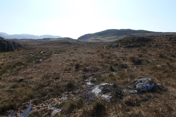 The path is a little indistinct and boggy between Glendrian village and Glen Drian