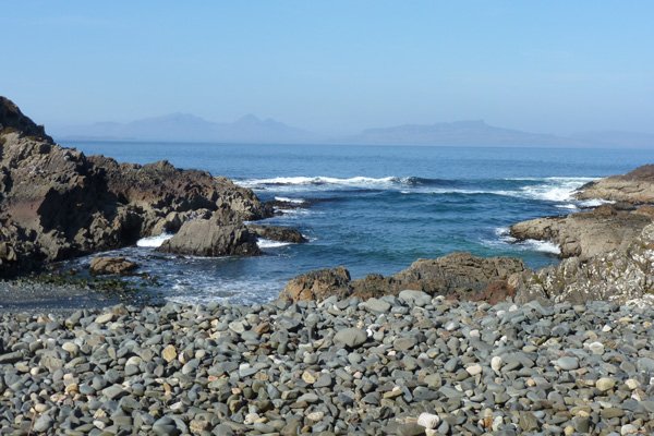 Port Eigin-aig with views to The Small Isles
