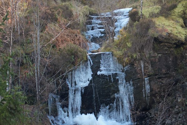 One of the lovely waterfalls on the Alt na Cailliche Trail