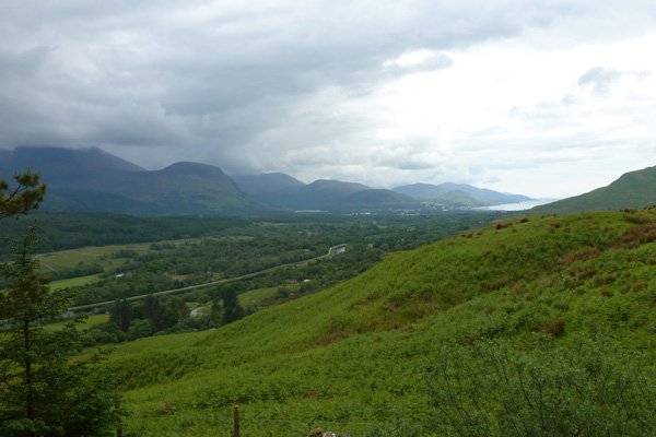 Views over the Caledonian Canal to the Nevis Range