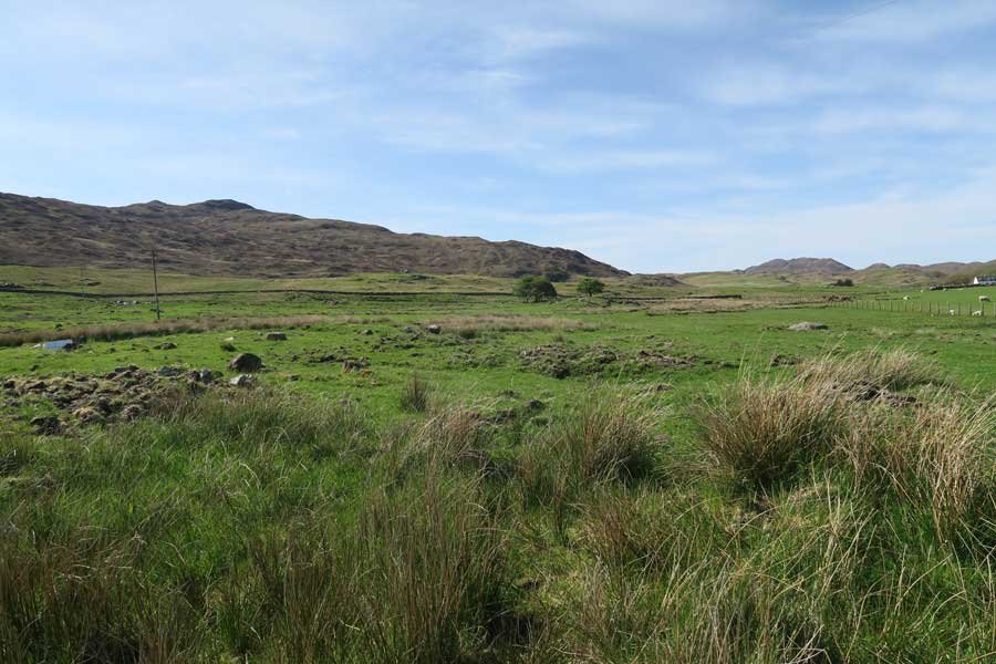 Cross the fields and head towards Greadal Fhinn Chambered Cairn