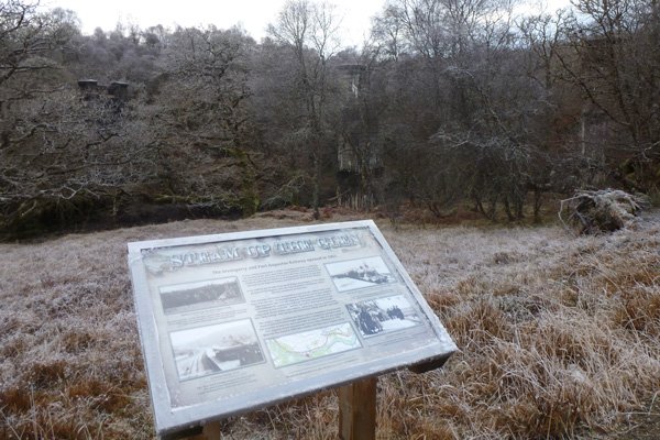 The are several interpretation boards on the route