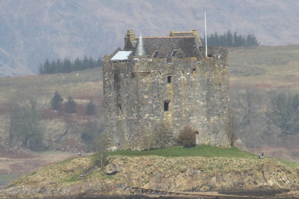 Castle Stalker built on the site a 14 century fortified building (fortalice)