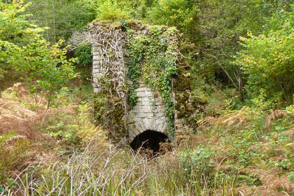 A derelict lime kiln